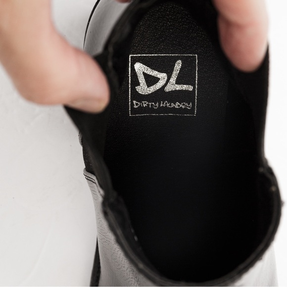 Patent leather look lug sole Chelsea boot black Dirty Laundry Lita 8.5 fall boot - Picture 16 of 16